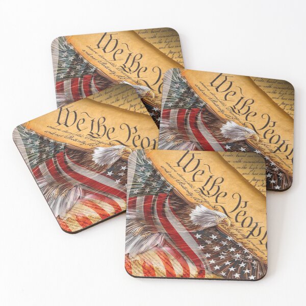 Item preview, 20oz Skinny Tumbler Sublimation Designs Patriotic American We The People Constitution for Straight/Tapered Tumbler PNG File Digital Download designed and sold by YATNODJM.