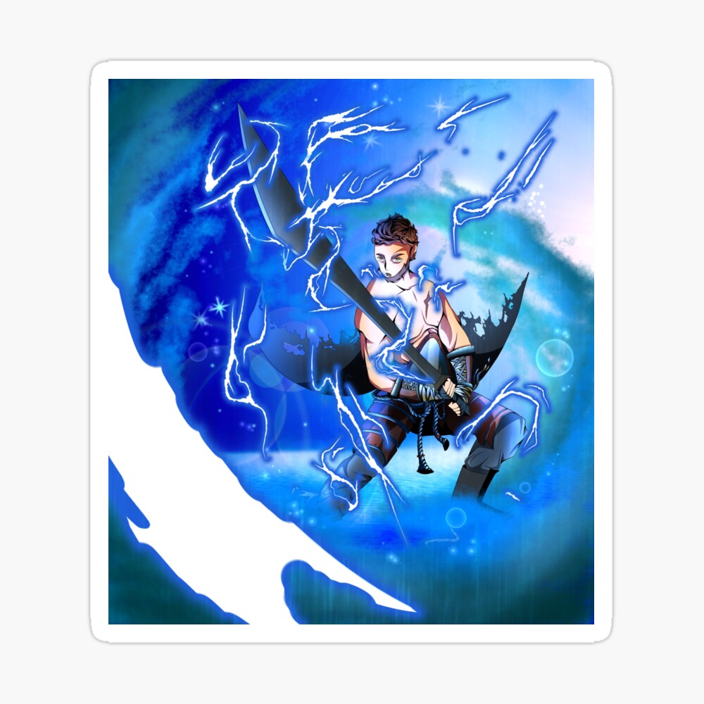 Lightning anime sword guy  Poster for Sale by Crazyfitzartz  Redbubble