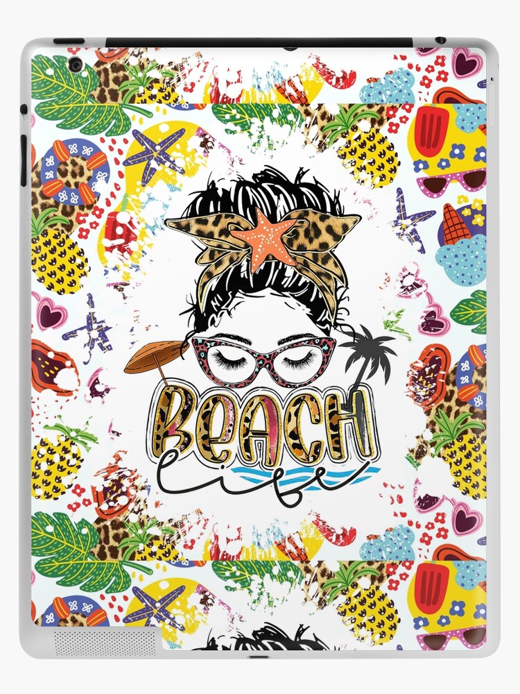 Life Is A Beach 20 Oz Skinny Tumbler Design PNG Digital Download