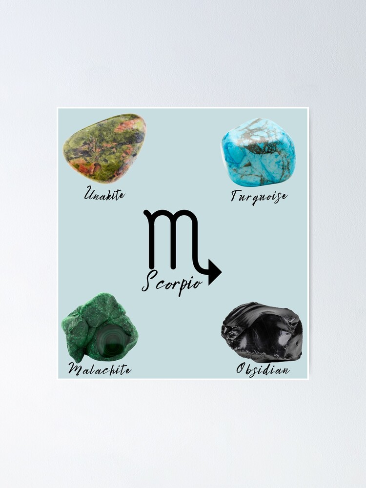 Scorpio Zodiac Crystal Poster