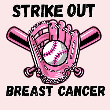 Official Strike Out Breast Cancer Baseball Pink American Flag