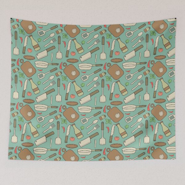Item preview, Kitchen seamless pattern designed and sold by Karunyapas.