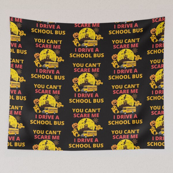 Item preview, Funny Halloween You Can't Scare Me I Drive A School Bus designed and sold by BhavyaBathla.