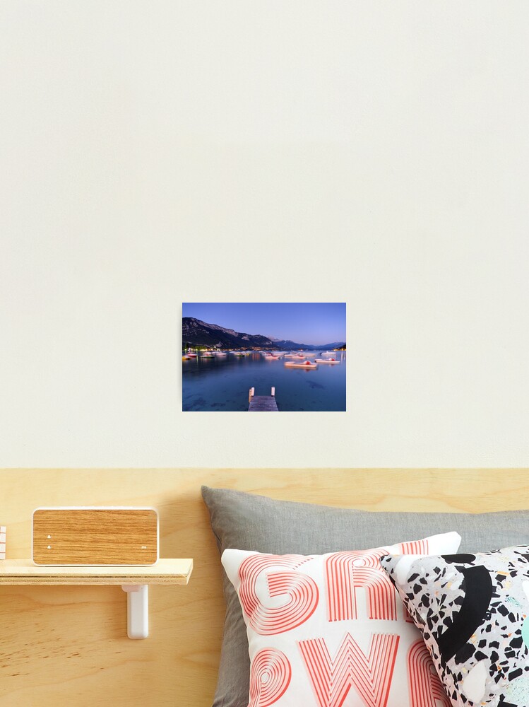 Thumbnail 2 of 3, Photographic Print, Late evening on Annecy lake designed and sold by patmo.