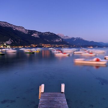 Artwork thumbnail, Late evening on Annecy lake by Patrick Morand
