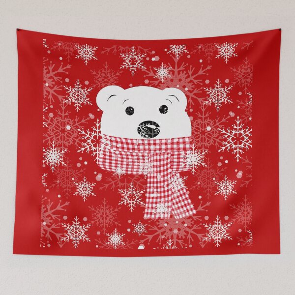 Item preview, The muzzle of a polar bear, Christmas. designed and sold by marinaklykva.