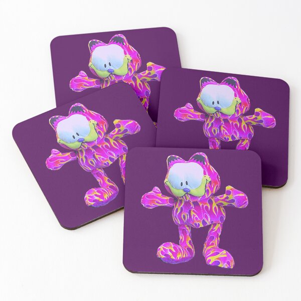 Item preview, Purple Flaming Garfield designed and sold by Grace-Gorilla.
