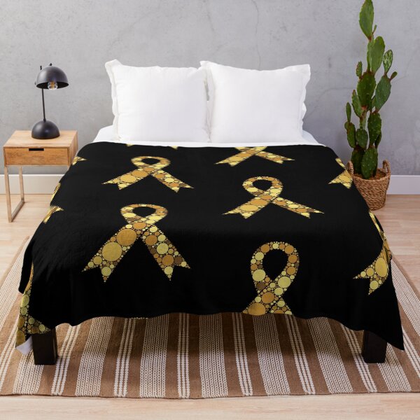 Item preview, Childhood Cancer Awareness Gold Polka Dot Ribbon designed and sold by GravitiTees.