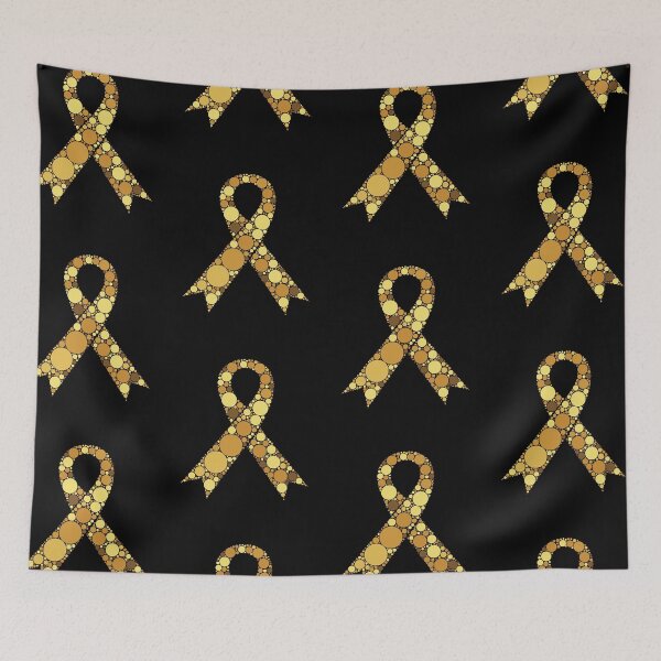 Item preview, Childhood Cancer Awareness Gold Polka Dot Ribbon designed and sold by GravitiTees.