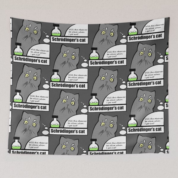 Item preview, Schrödinger's cat thinks designed and sold by irishkalia.