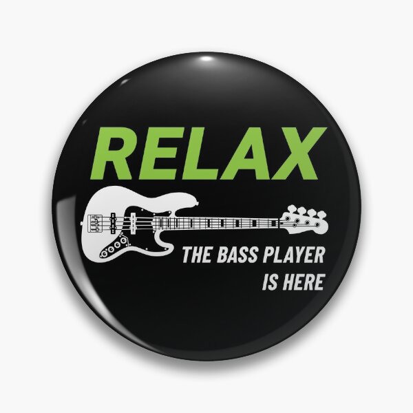 Item preview, Relax The Bass Player Is Here J-Style Bass Guitar Dark Theme designed and sold by nightsworthy.
