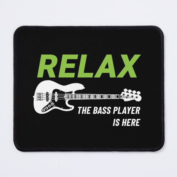 Item preview, Relax The Bass Player Is Here J-Style Bass Guitar Dark Theme designed and sold by nightsworthy.