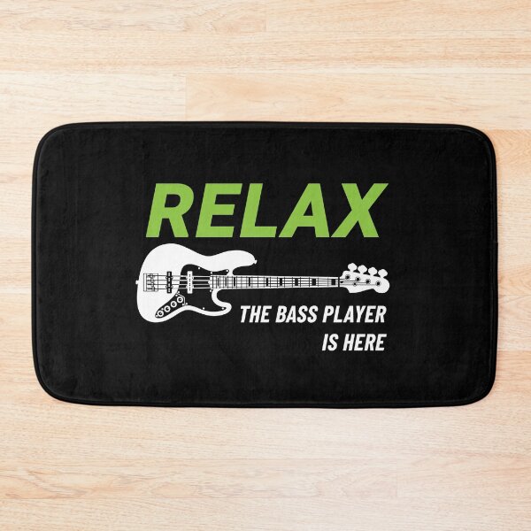 Item preview, Relax The Bass Player Is Here J-Style Bass Guitar Dark Theme designed and sold by nightsworthy.