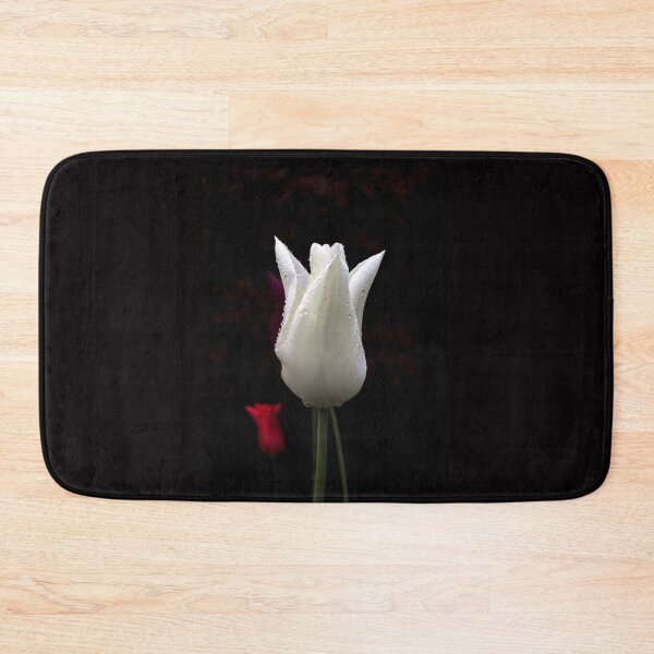 Item preview, White Tulip  on a Black Background  designed and sold by AlexLyubar.