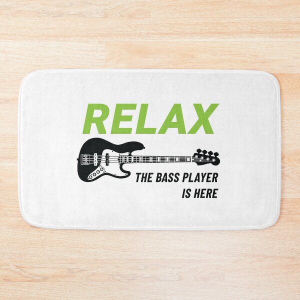 Item preview, Relax The Bass Player Is Here J-Style Bass Guitar Light Theme designed and sold by nightsworthy.