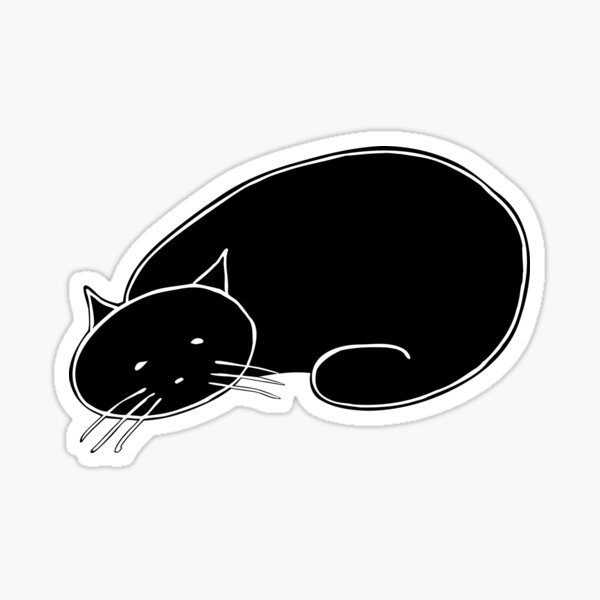 Lazy Sleeping Cat Sticker