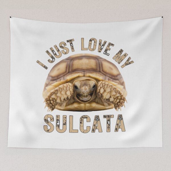 Item preview, Sulcata Tortoise I Just Love My Sulcata Pet Turtle Sticker designed and sold by CBCreations73.