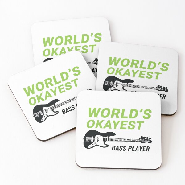 Item preview, World's Okayest Bass Player J-Style Bass Guitar Light Theme designed and sold by nightsworthy.