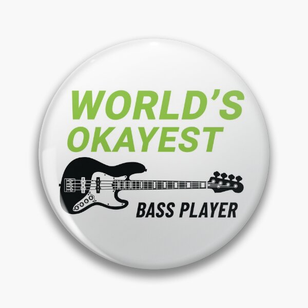Item preview, World's Okayest Bass Player J-Style Bass Guitar Light Theme designed and sold by nightsworthy.