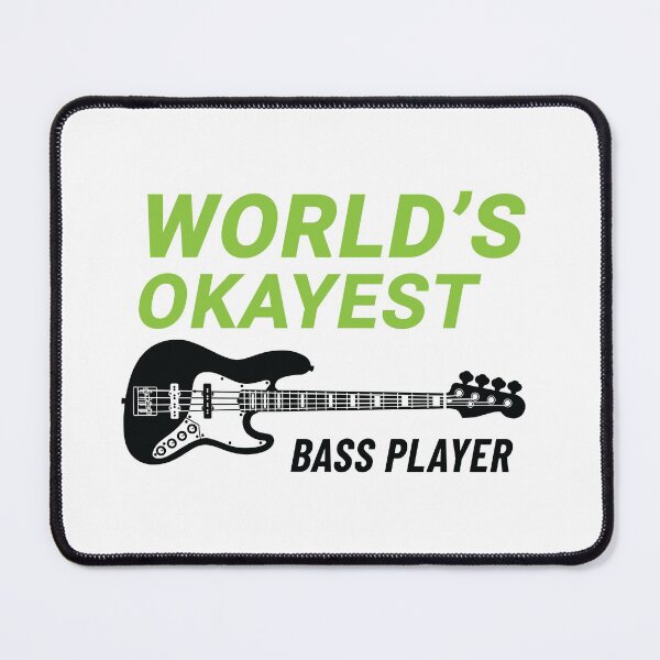 Item preview, World's Okayest Bass Player J-Style Bass Guitar Light Theme designed and sold by nightsworthy.