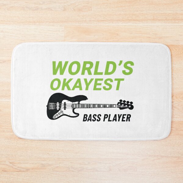Item preview, World's Okayest Bass Player J-Style Bass Guitar Light Theme designed and sold by nightsworthy.