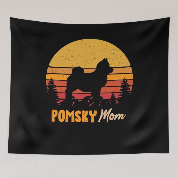 Item preview, Pomsky Dog Mom Vintage Retro designed and sold by rafaeltto.