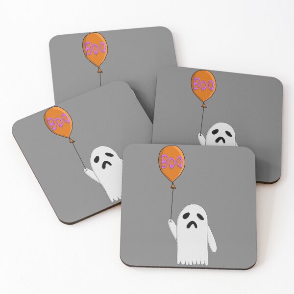 Item preview, Boo the Ghost with Halloween Balloon designed and sold by mystrozdiy.