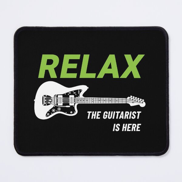 Item preview, Relax The Guitar Player Is Here Offset Style Guitar Dark Theme designed and sold by nightsworthy.