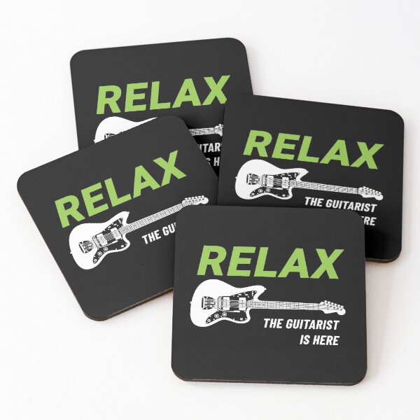 Item preview, Relax The Guitar Player Is Here Offset Style Guitar Dark Theme designed and sold by nightsworthy.
