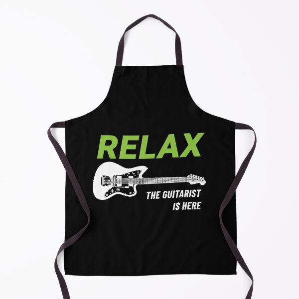 Item preview, Relax The Guitar Player Is Here Offset Style Guitar Dark Theme designed and sold by nightsworthy.