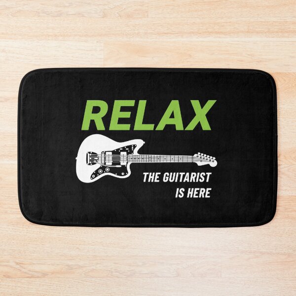 Item preview, Relax The Guitar Player Is Here Offset Style Guitar Dark Theme designed and sold by nightsworthy.