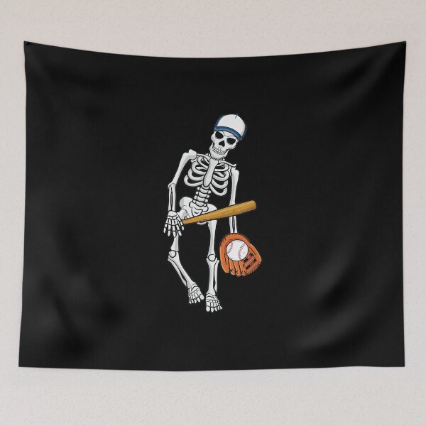 Item preview, Skeleton Playing Baseball Lazy Halloween Costume designed and sold by Beringurjoshuas.