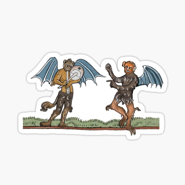 Vista previa del artículo con la obra «Marginalia medieval: música y danza», diseñado y vendido por ebrawne.
