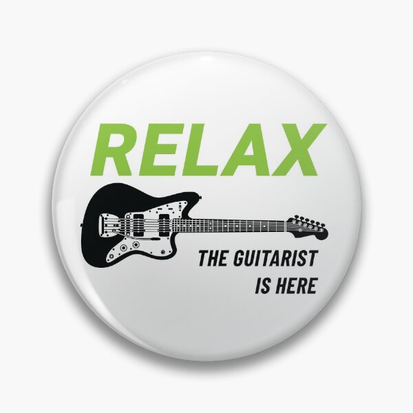 Item preview, Relax The Guitar Player Is Here Offset Style Guitar Light Theme designed and sold by nightsworthy.
