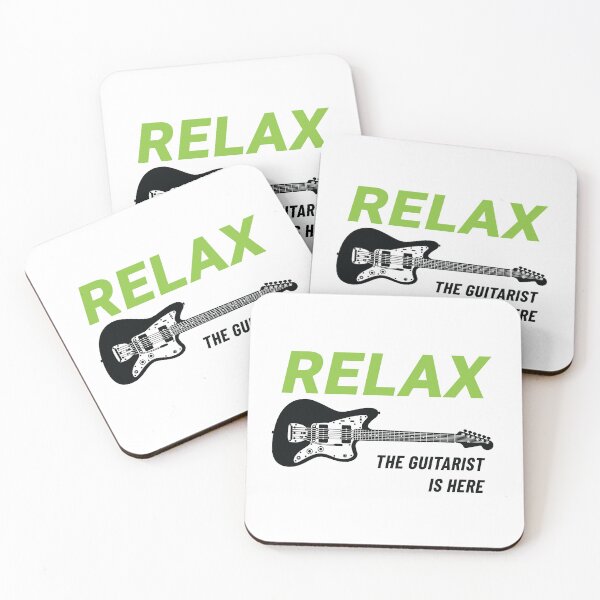 Item preview, Relax The Guitar Player Is Here Offset Style Guitar Light Theme designed and sold by nightsworthy.