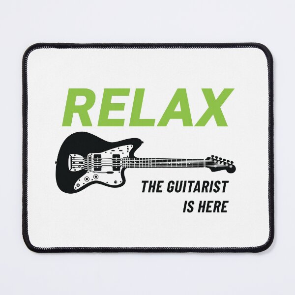 Item preview, Relax The Guitar Player Is Here Offset Style Guitar Light Theme designed and sold by nightsworthy.