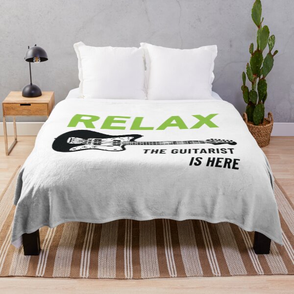 Item preview, Relax The Guitar Player Is Here Offset Style Guitar Light Theme designed and sold by nightsworthy.