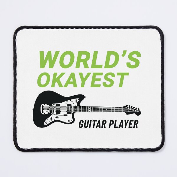 Item preview, World's Okayest Guitar Player Offset Style Electric Guitar Light Theme designed and sold by nightsworthy.