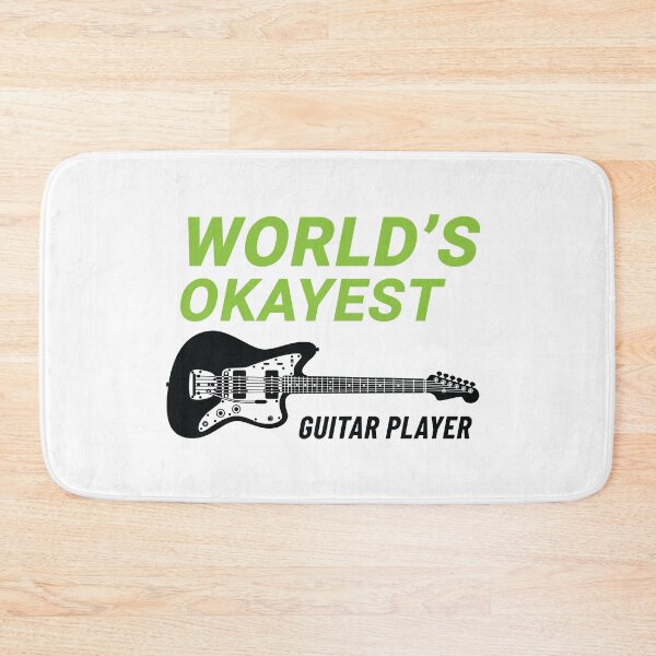 Item preview, World's Okayest Guitar Player Offset Style Electric Guitar Light Theme designed and sold by nightsworthy.