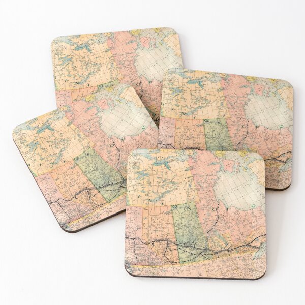 Item preview, Vintage Grand Trunk Railroad Map of Canada designed and sold by Gin  Neko.