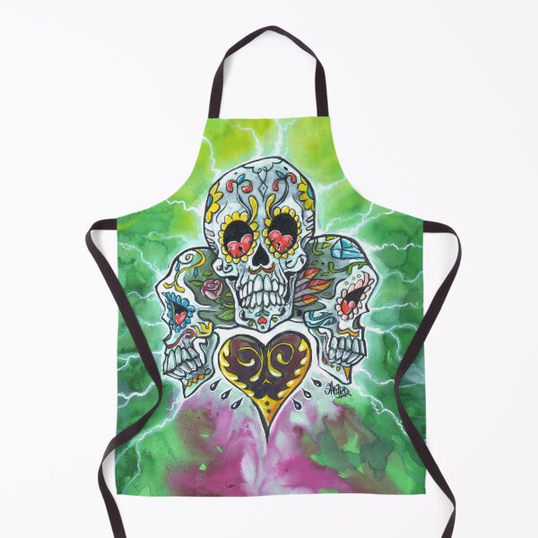 Item preview, Vicious Green Sugar Skulls designed and sold by Mark Sheard.