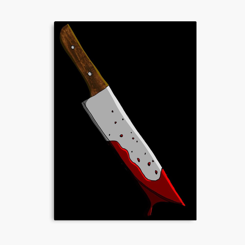 Bloody Kitchen Knife Clear Bookmark True Crime Killer Blood Splatter G –  littleblackbats