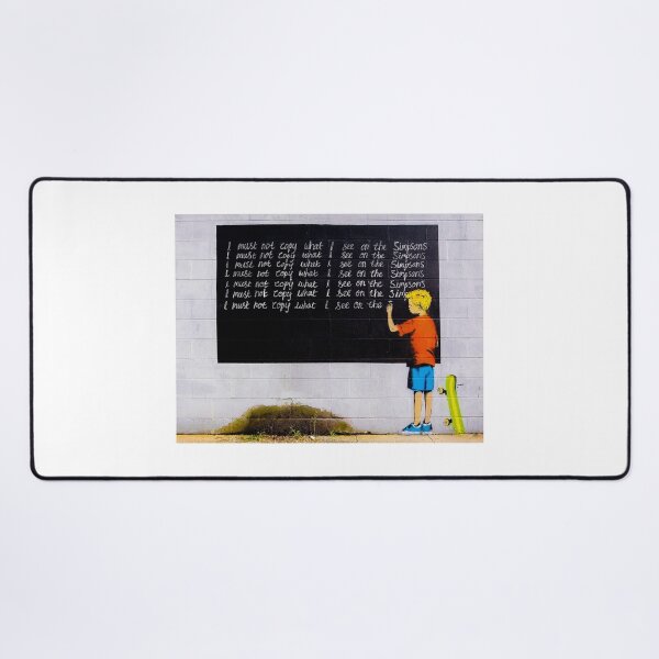 Item preview, Banksy I Must Not Copy What I See On Simpsons designed and sold by SharpWallArts.