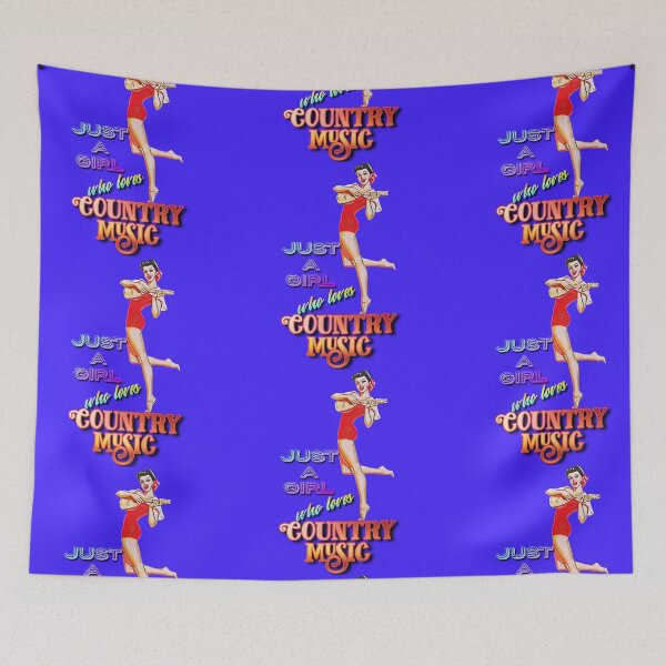 Item preview, Just a girl who loves country music designed and sold by GORLOG.