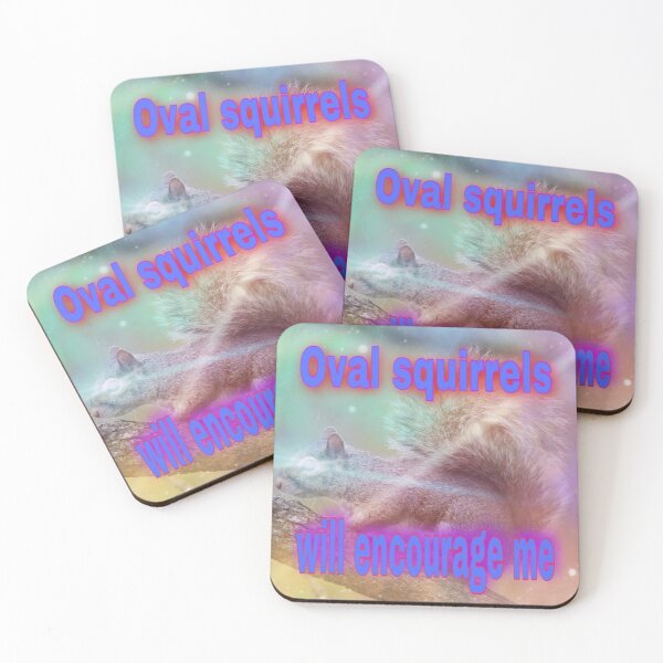 Item preview, Oval Squirrels Will Encourage Me designed and sold by osuaffirmations.