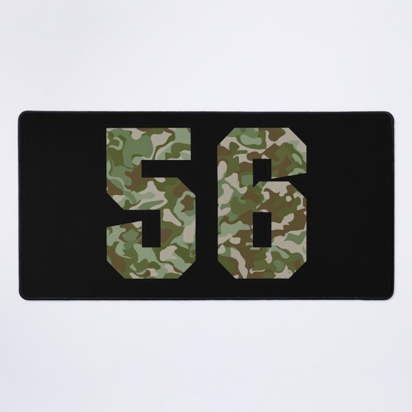 Aperçu de l'œuvre Camo de l'armée numéro cinquante-six vétéran numéro chanceux 56 créée et vendue par Urosek.