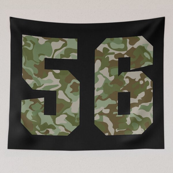 Item preview, Army Camo Number Fifty-six Veteran Lucky Number 56 designed and sold by Urosek.