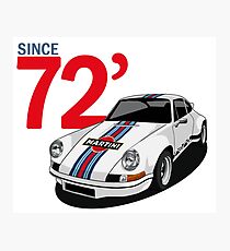 Porsche 911 Carrera RS Martini Photographic Print