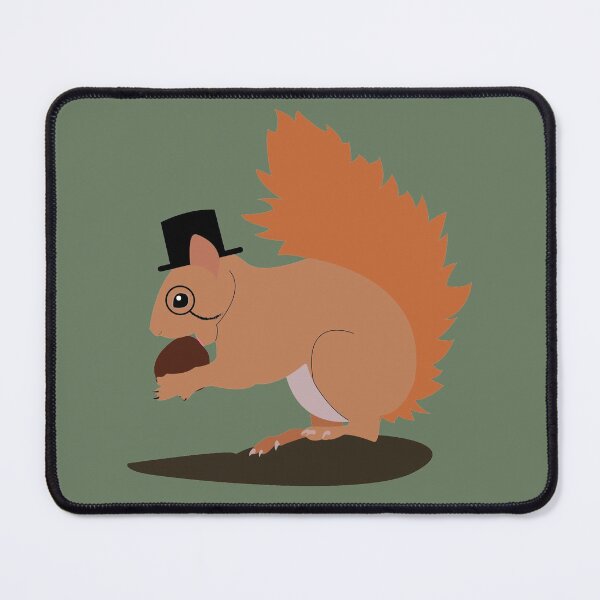 the squirrel with monocle Mouse Pad
