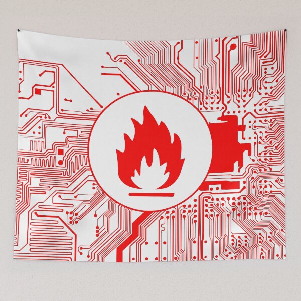 Item preview, Cybergoth - Flammable (red) designed and sold by MeteorsAndStars.